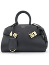 Hug Mini Bag Black - SALVATORE FERRAGAMO - BALAAN 3