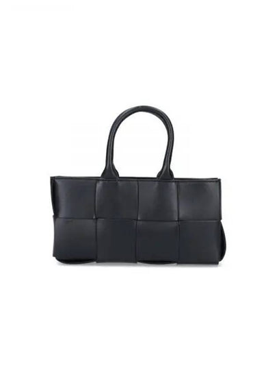 East West Arco Mini Tote Bag Black - BOTTEGA VENETA - BALAAN 2