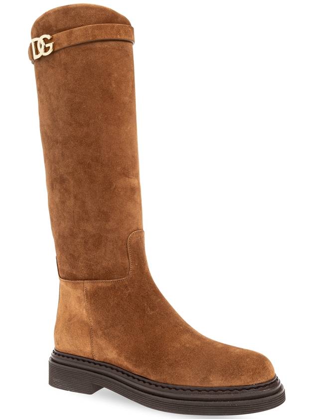 Dolce & Gabbana Suede Boots, Women's, Brown - DOLCE&GABBANA - BALAAN 4