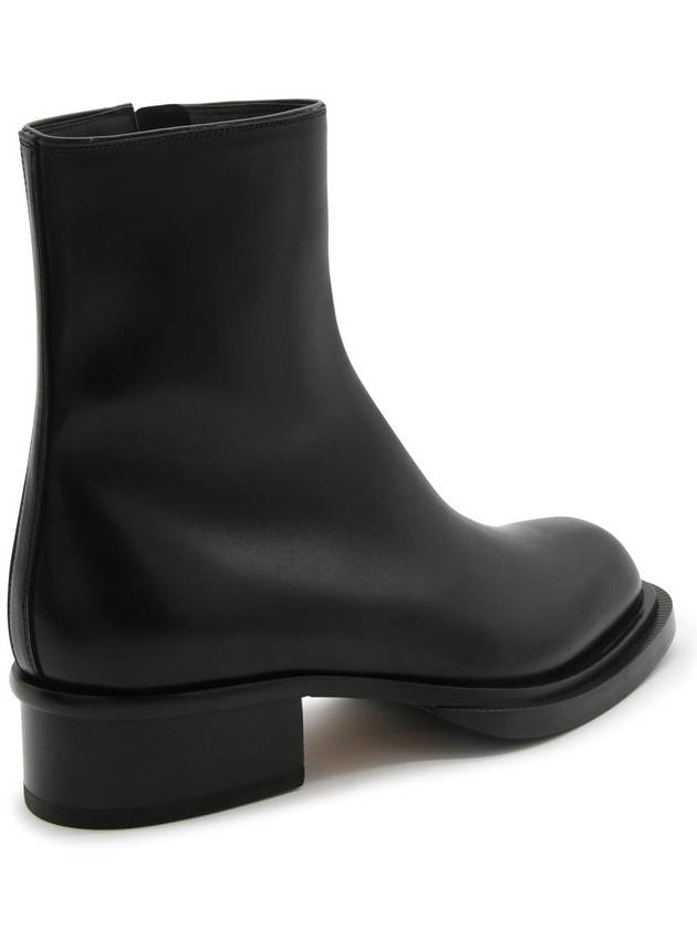 Zip Biker Boots Black - ALEXANDER MCQUEEN - BALAAN 6