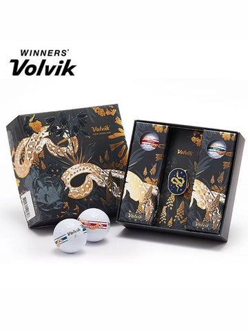 Golf Ball Track Cheongsa Edition 3 Piece 6 Marker - VOLVIK - BALAAN 1