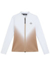 Halo Full Zip Mid Layer Zip Up Jacket White Brown - J.LINDEBERG - BALAAN 3