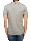 Men's Medium Weight Jersey Tipped Pocket Crewneck Short Sleeve T-Shirt Light Grey - THOM BROWNE - BALAAN 6