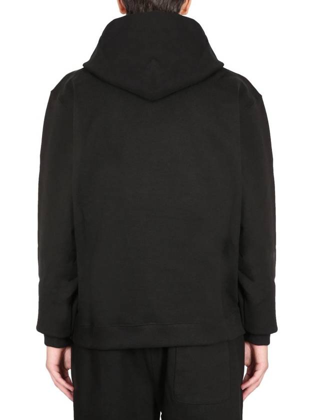 Paris Logo Patch Cotton Hoodie Black - KENZO - BALAAN 4