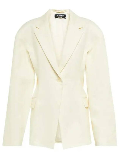 Jacquemus White Vest Blazer 221JA001 1007 110 - JACQUEMUS - BALAAN 2