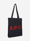 Bunny Logo Denim Tote Bag Dark Navy - A.P.C. - BALAAN 3