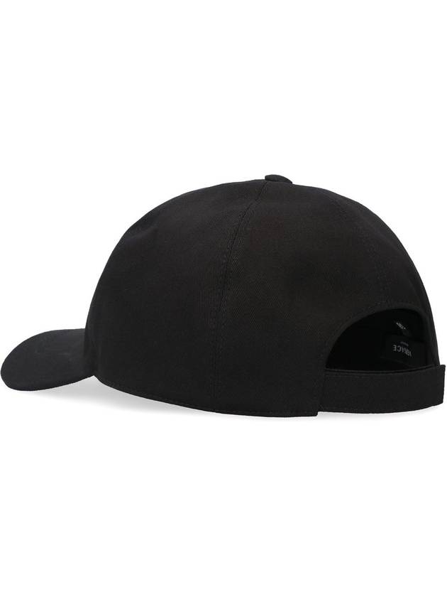 Embroidered Logo Ball Cap Black - VERSACE - BALAAN 4