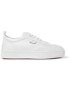 Happyrui Spikes Leather Low Top Sneakers White - CHRISTIAN LOUBOUTIN - BALAAN 1