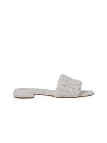 Materasse Nappa Leather Slippers White - MIU MIU - BALAAN 1