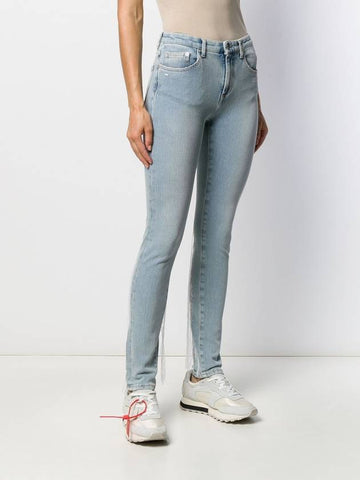 Off-White embroidered details skinny jeans - OFF WHITE - BALAAN 1