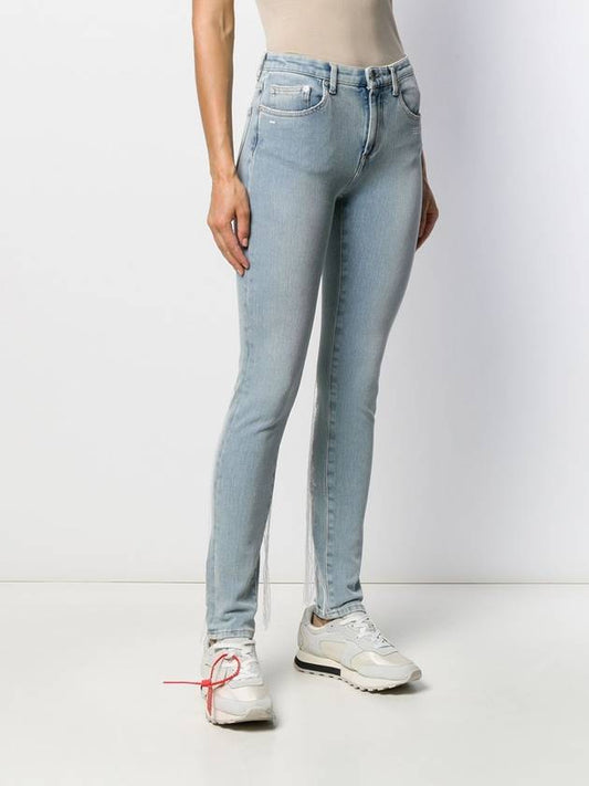 Off-White embroidered details skinny jeans - OFF WHITE - BALAAN 2