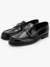 Brushed Leather Loafers Black - PRADA - BALAAN 3