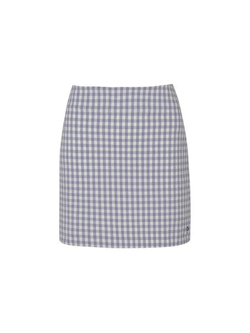 GINGHAM CHECK SKIRT W INNER PANTSGrey - PLAYBOO - BALAAN 1