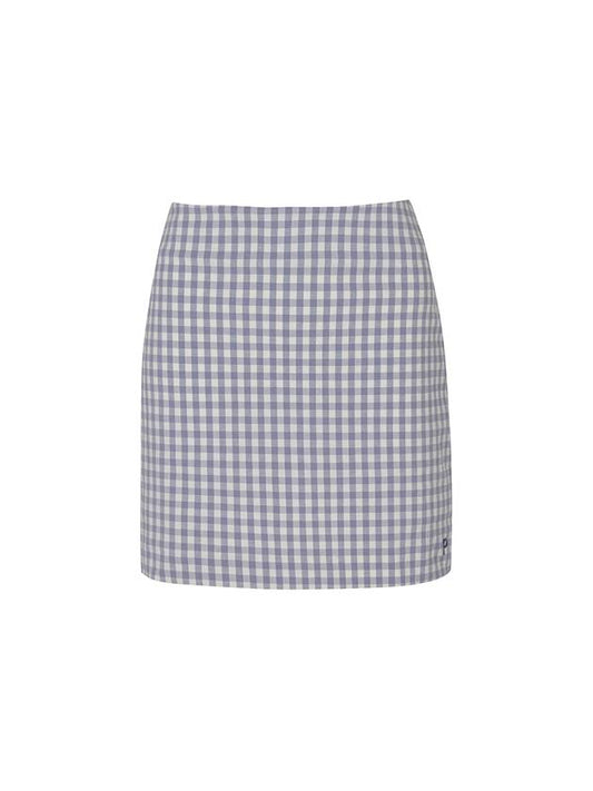 GINGHAM CHECK SKIRT W INNER PANTSGrey - PLAYBOO - BALAAN 1