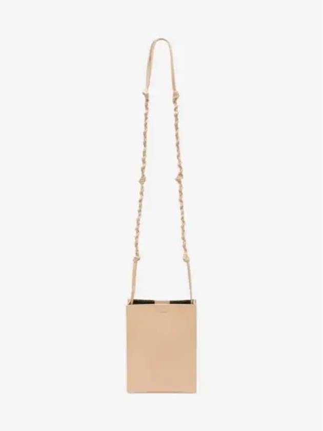 Tangle Small Leather Cross Bag Beige - JIL SANDER - BALAAN 3