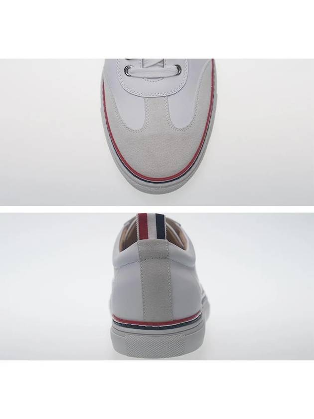 RWB Cupsole Rubber Calfskin Trainer Sneakers White - THOM BROWNE - BALAAN 4