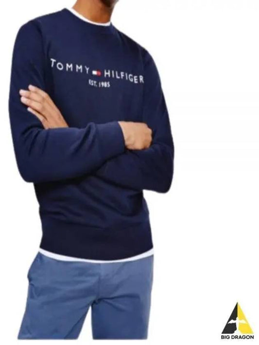 Tommy Hilfiger Logo Sweatshirt MW11596 406 - TOMMY HILFIGER - BALAAN 1