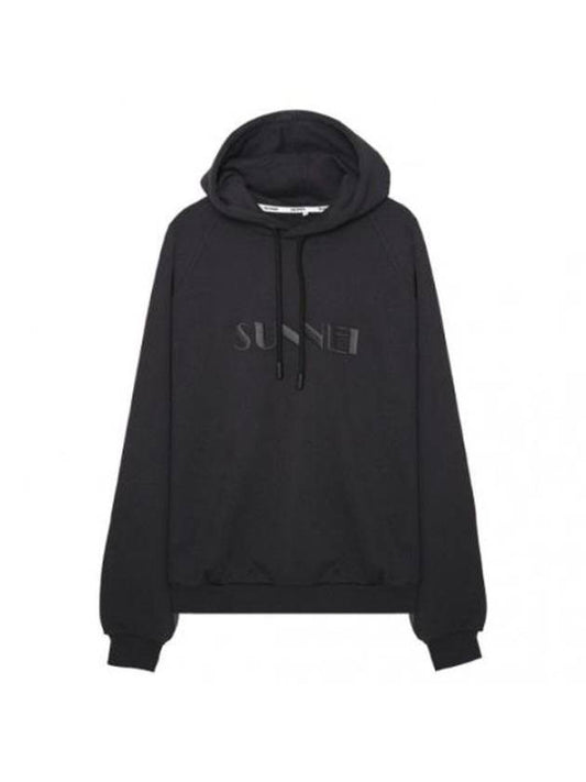 Embroidered Logo Hoodie Black - SUNNEI - BALAAN 1