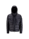 Lauros Short Down Jacket Black - MONCLER - BALAAN 1