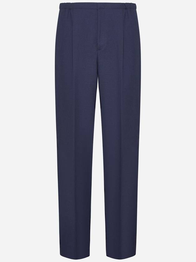 Wool Trousers Slacks Blue - FENDI - BALAAN 2