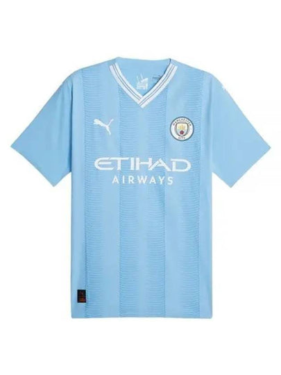 Manchester City 2023 24 Home Jersey Short Sleeve T-Shirt Light Blue - PUMA - BALAAN 2