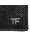 T Line Classic Logo Leather Card Wallet Black - TOM FORD - BALAAN 5