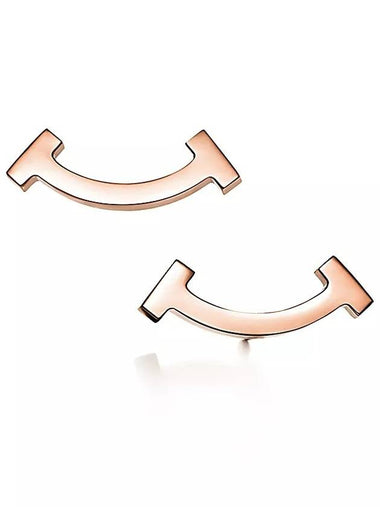 Tiffany T Smile Earrings Rose Gold 36667249 - TIFFANY & CO. - BALAAN 1