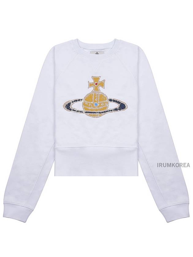 Logo Print Cotton Sweatshirt White - VIVIENNE WESTWOOD - BALAAN 2