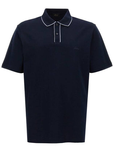 Brioni Logo Embroidery Polo Shirt - BRIONI - BALAAN 1