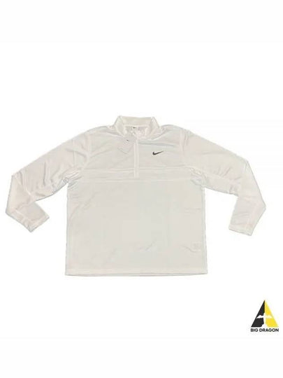 Men's Dry Fit Essential Half Zip Long Sleeve T-Shirt White - NIKE - BALAAN 2