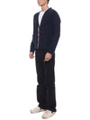 Brushed effect virgin wool cardigan MKC556AY1029 - THOM BROWNE - BALAAN 5