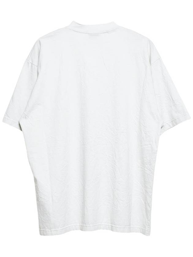 Logo Print Cotton Short Sleeve T-Shirt White - BALENCIAGA - BALAAN 3