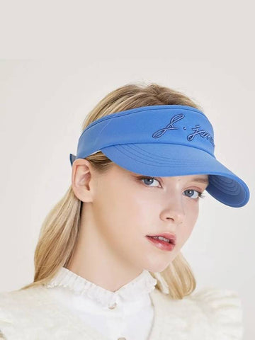 golf wear simple color embroidery sun cap Blue - J JANE - BALAAN 1