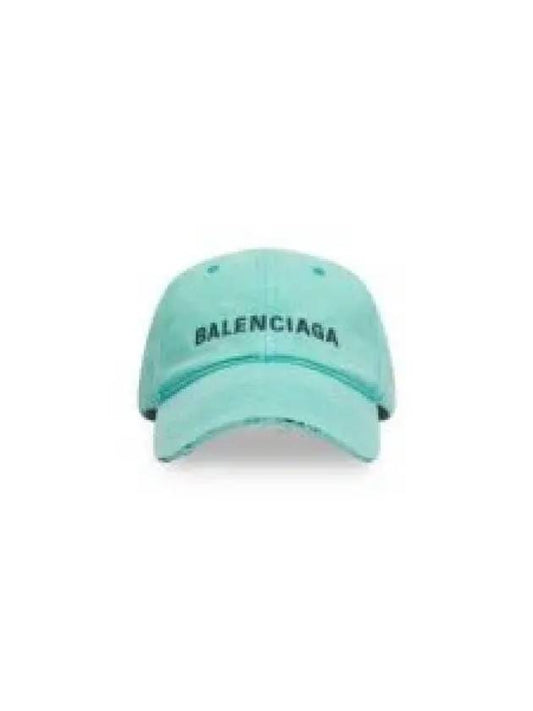 logo front ball cap green - BALENCIAGA - BALAAN 2