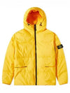 Men's Wappen Patch Crinkle Wraps Padding Yellow - STONE ISLAND - BALAAN 2