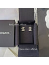 Women s Classic CC Logo Crystal Stud Earrings Silver - CHANEL - BALAAN 4