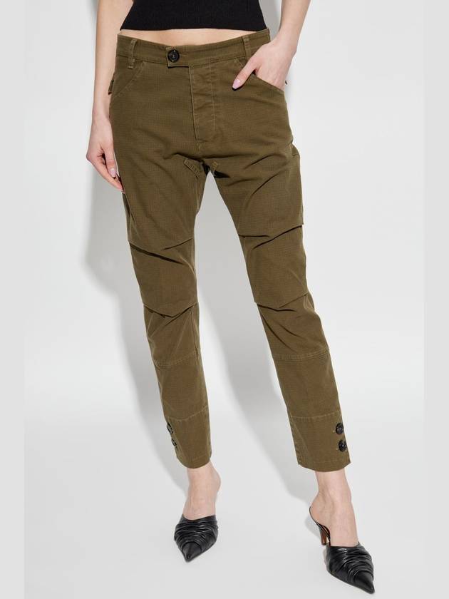 Dsquared2 Trousers With Tapered Legs, Women's, Green - DSQUARED2 - BALAAN 3