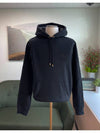 Embroidered EKD Cotton Pullover Hoodie Black - BURBERRY - BALAAN 2