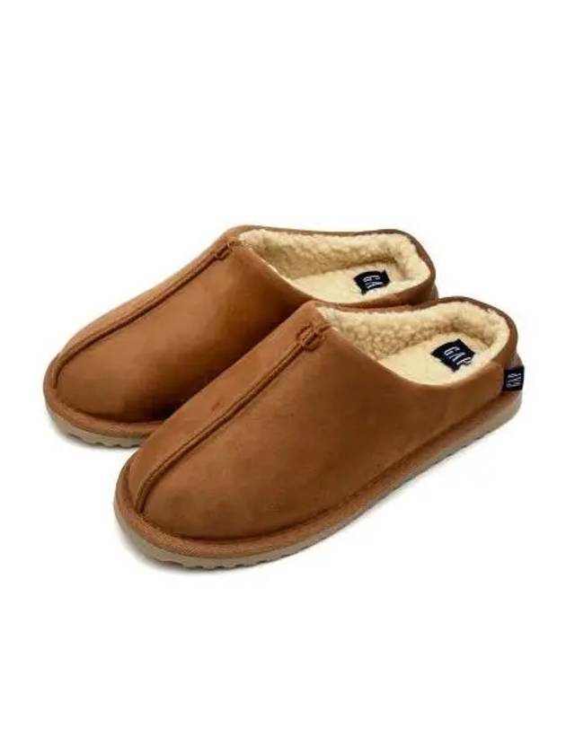 Folding suede cold weather slippers brown - GAP - BALAAN 1