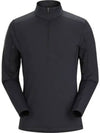 Men's Rho Hybrid Half Zip Sweatshirt Black - ARC'TERYX - BALAAN 2