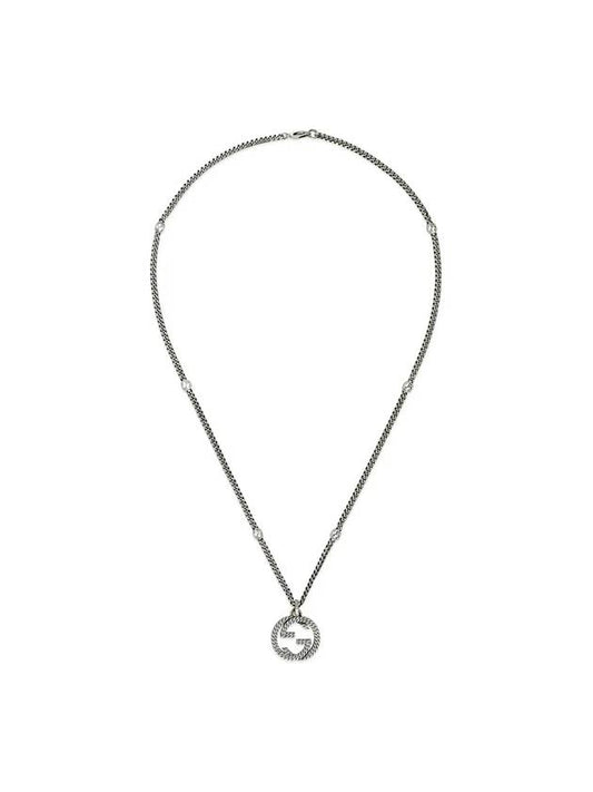 Sterling Interlocking G Necklace Silver YBB678651001 - GUCCI - BALAAN 1
