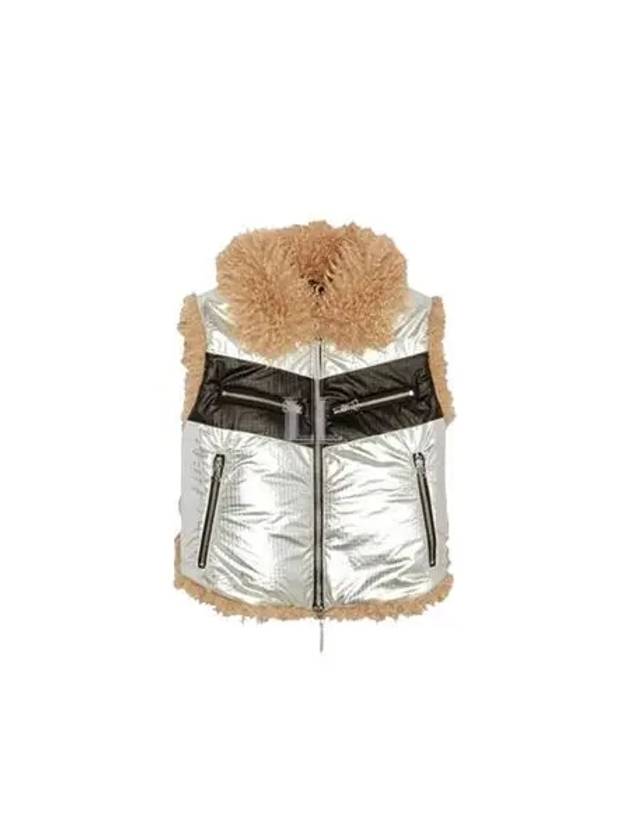 W Efia Foil Effect Vest Silver - DIESEL - BALAAN 2