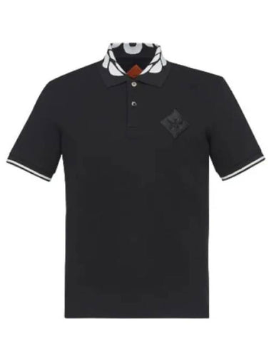 Intarsia Laurel Pique Polo - MCM - BALAAN 1