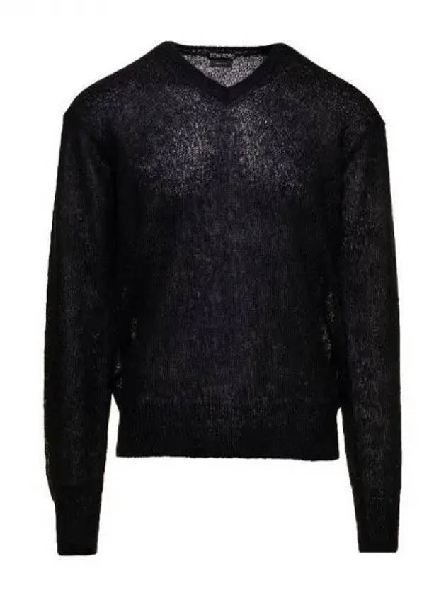 Mohair blend V neck knit - TOM FORD - BALAAN 1