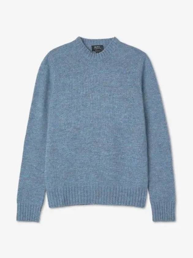 Lucas Alpaca Crew Knit Top Sky Blue - A.P.C. - BALAAN 2