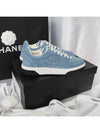 23FW CC Logo Force Sneakers Blue G45079 - CHANEL - BALAAN 9