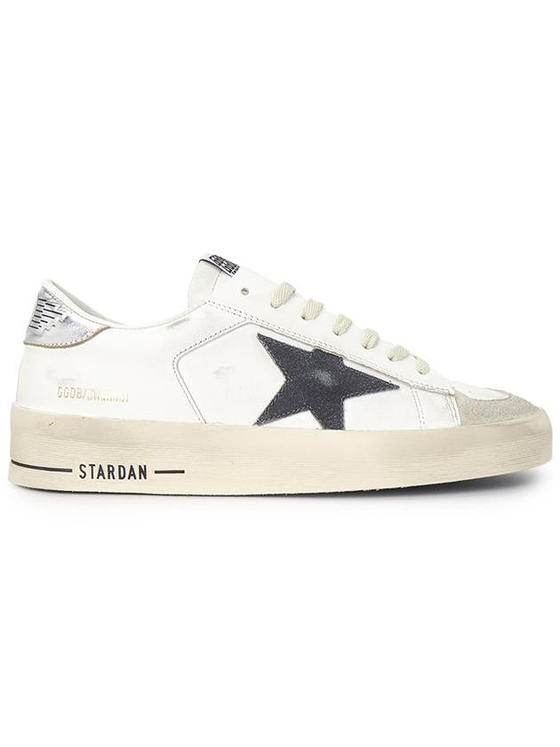 Stardan Leather Low Top Sneakers White Grey - GOLDEN GOOSE - BALAAN 6