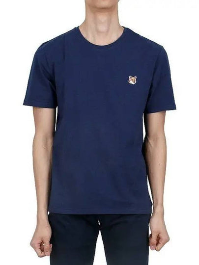 Fox Head Patch Classic Short Sleeve T-Shirt Ink Blue - MAISON KITSUNE - BALAAN 2