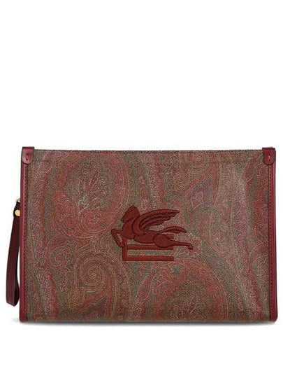 Paisley Clutch Bag Brown - ETRO - BALAAN 2