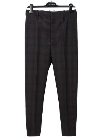 Isabel Marant NOAH Wool Pants PA0718 30MI MIDNIGHT IMA188mi - ISABEL MARANT - BALAAN 1